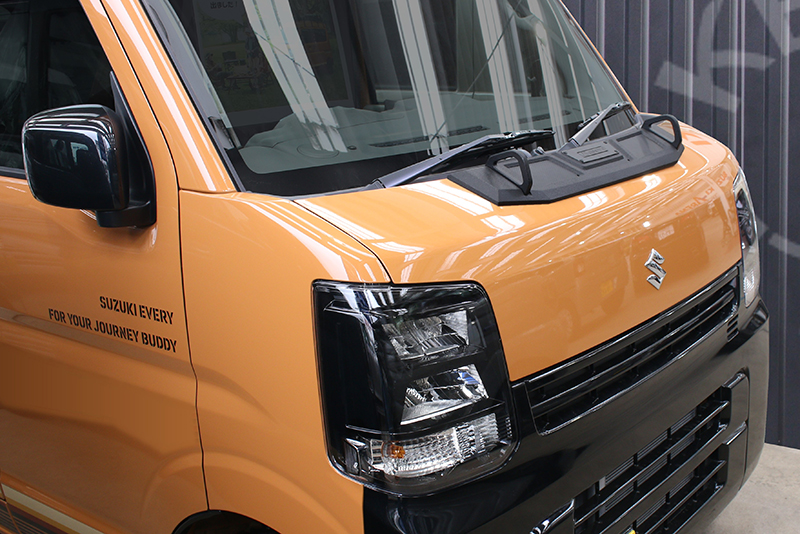 【新発売】 ボンネットカスタムガーニッシュ エブリイ